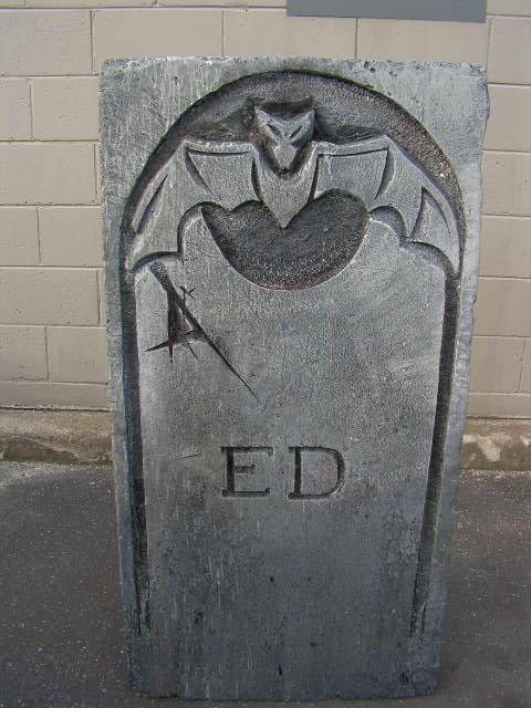 HEADSTONE, Large - ED Bat (60x120cm H)